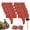 red, variant on 10/20 Piece Imitation Stone Garden Fence, No-Dig Interlocking Edging, Grey Cobbled Plastic Border for Landscaping, Flower Bed & Law