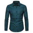 thumbnail image 4 of Men's slim floral long sleeve shirtWatermelon Red Size XXL, 4 of 5