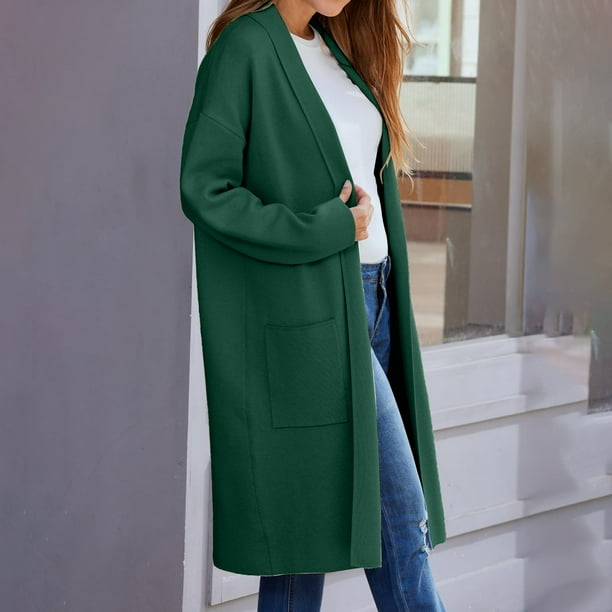 Baberdicy Cardigan Chandail Femme Automne et Hiver Couleur Unie