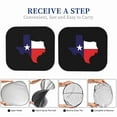 thumbnail image 7 of KAKALAD Texas Flag Universal Car Windshield Sunshade 2 Pcs 28.9"x 23.4", 7 of 7