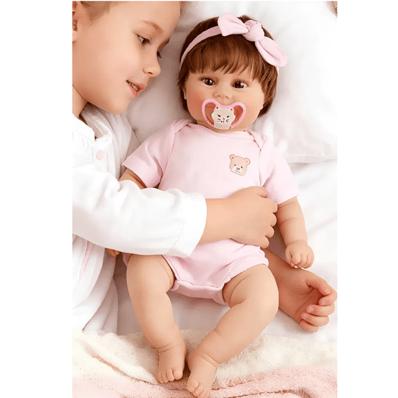 50 Cm Muñeca Bebé Realista Alma Artística Xtellar rosa
