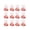 Pink, variant on 12Pcs Rainbow Bear Candy Box Set Clear Plastic Favor Container for Candy Treat Party Supplies Goodie Bag Fillers