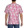 thumbnail image 3 of Vsdgher Cute Rabbit Print Men's Dry Fit Mesh Athletic Shirts Moisture Wicking Tennis T-Shirt Tops, 3 of 9