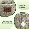 thumbnail image 4 of vidaXL Gabion Basket Hexagonal, Galvanized Steel Gabion Planter, High Load Capacity, 63"x55.1"x39.4", 4 of 5
