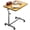 Manual Knob Height Adjustment-Walnut Tone, variant on KEKOY Overbed Table, Adjustable Overbed Bedside Table with Wheels, Tilt Table for Medical Home Care and Hospital Use,Smooth Rolling, Stable Support Design