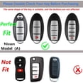 thumbnail image 2 of Zinc Alloy Key Fob Cover,Keychain,Full Protection Car Key Case for Altima Maxima Murano Pathfinder Rogue Sentra Versa Titan XD GTR Armada Smart Keyshell Accessories,Gun Color,For Nissan A, 2 of 9