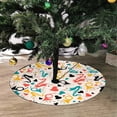 thumbnail image 2 of FMSHPON Musical Instrument Musical Sign Xmas Christmas Tree Skirt Stand Mat for Holiday Party Decoration Indoor Outdoor 48 inches, 2 of 3