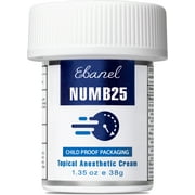 Ebanel 5% Lidocaine Numbing Cream Numb25 Anesthetic Pain Relief 1.35oz