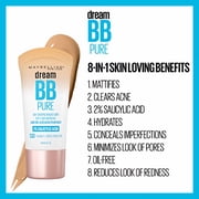 Maybelline Dream Pure Skin Clearing BB Cream, 130 Medium/Deep 1 fl oz (Pack of 3)