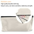 thumbnail image 3 of Canvas Zipper Pouch 10 PCS Makeup Bags with Zipper 4.5 x 8 INCH Blank Cotton Pencil Bag for Crafting, 3 of 7