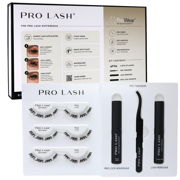 Kit Lash Clusters Pro Lash ProWear, Megavolume, 10 días, n.º 03