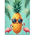 thumbnail image 4 of Cartoon Pineapple Banner Tropical Decoration Flamingo Backdrop Beach Party Photo Prop for Summer Event Vacation Luau, 4 of 7