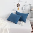 thumbnail image 5 of Ntbay 2 Pack Microfiber Soft Tiny Pillows, Machine Washable Travel Pillows, 11" x 7", Denim Blue, 5 of 5