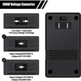 thumbnail image 6 of 100w Dual Voltage Transformer Portable Lightweight 110/120v To 220/240v Step-up Down Power Converter,Black, 6 of 8