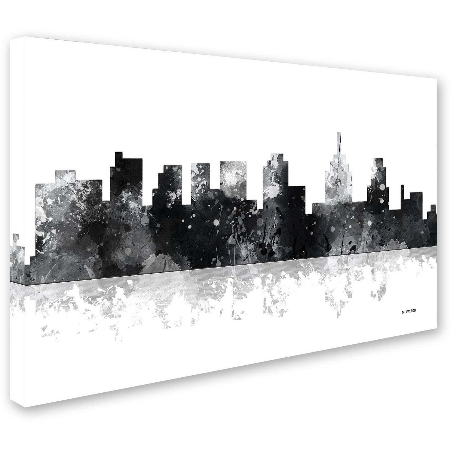 Trademark Fine Art "Philadelphia Skyline BG-1" Canvas Art by Marlene Watson