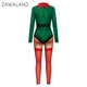 thumbnail image 5 of Traje de baño de licra con cremallera y manga larga para fiesta de Navidad de Zawaland, estampado 3D, para cosplay, Zentai, 5 of 5