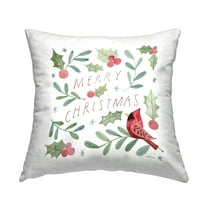 Stupell Industries Soft Whimsical Christmas Decorative Printed Throw Pillow, 18 x 18
