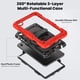 thumbnail image 3 of Funda para Samsung Galaxy Tab A11 de 8,7 pulgadas (2025) y Galaxy Tab A9 de 8,7 pulgadas (2023), resistente, a prueba de golpes, con soporte giratorio de 360° y correa de mano/bandolera, 3 of 9