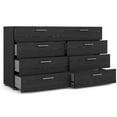thumbnail image 6 of Pemberly Row 8 Drawer Double Dresser in Black Woodgrain, 6 of 13