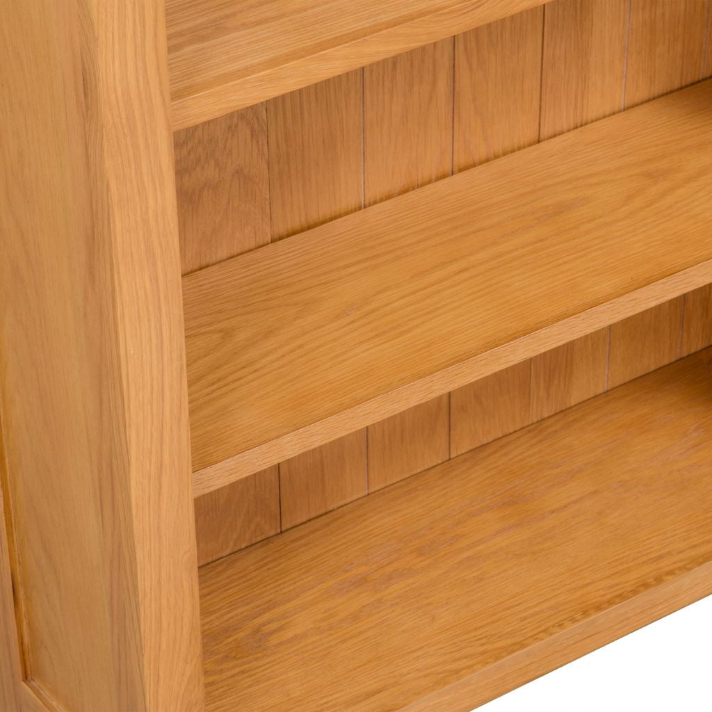 Kepooman Modern 3-Tier Solid Oak Wood Rectangle Bookcase Display Shelf for Home Office, Brown Kepooman Modern 3-Tier Solid Oak Wood Rectangle Bookcase Display Shelf for Home Office, Brown