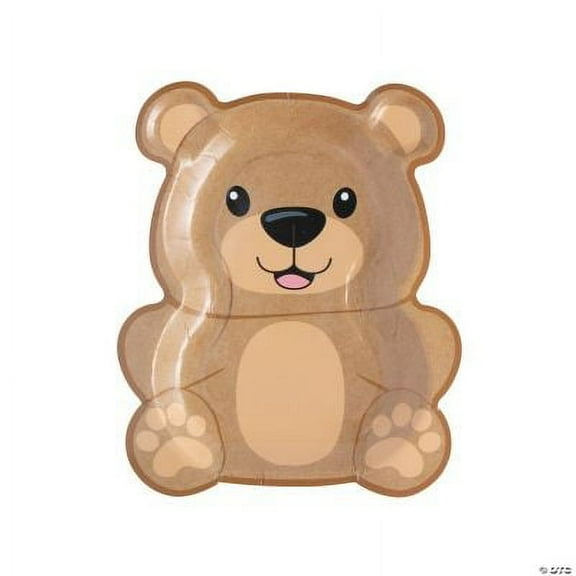 Teddy Bear Party Dessert Paper Plates, Baby, Party Supplies, 8 Pieces