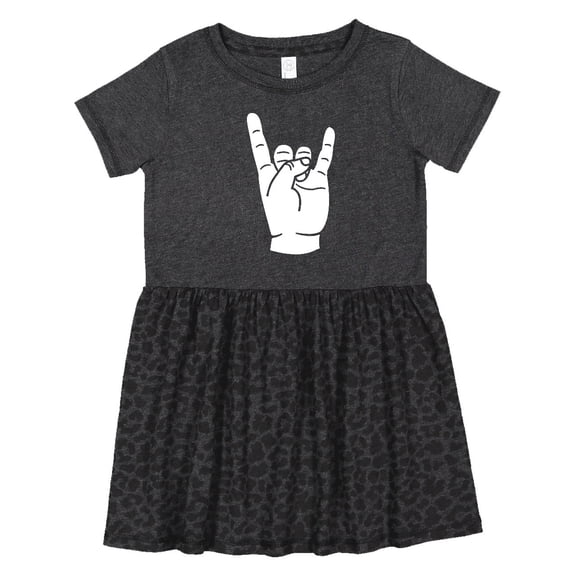 Inktastic Rocker Horns Girls Toddler Dress