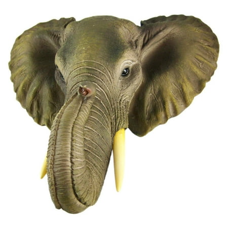 African Elephant Head Mount Wall Statue Mini Bust 9 In., 9 in. X 9 3/4 in. X 4 1/2 in. By Wonder (Best Startups In South Africa)