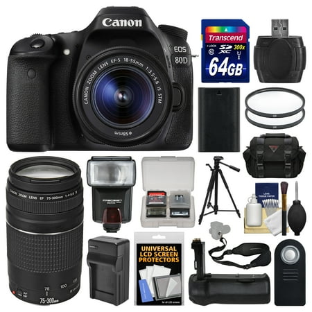 Canon EOS 80D Wi-Fi Digital SLR Camera &amp; EF-S 18-55mm IS 