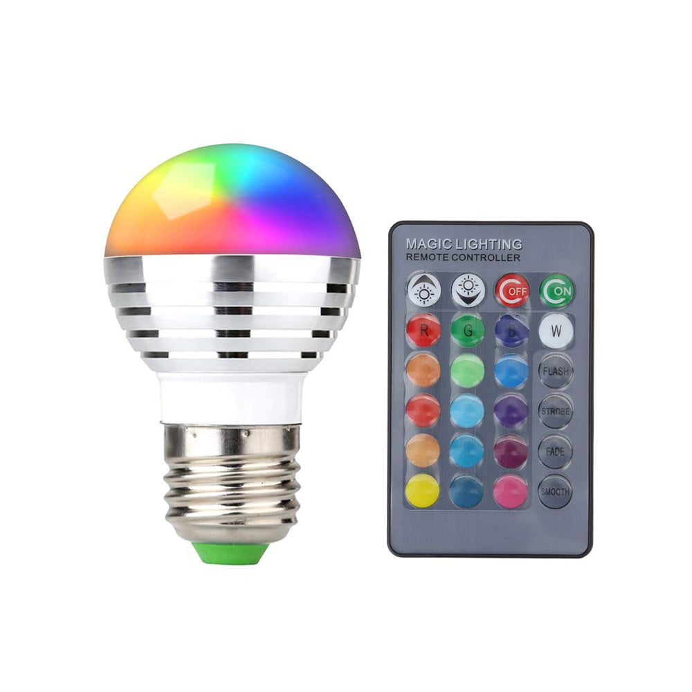 YLHHOME RGB LED Color LED Bulbs Lights Lighting+IR Remote Control 16 Colors - Walmart.com