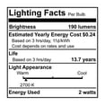 thumbnail image 2 of Bulbrite Industries 2W (2700K) T9 Linear Tube LED Light Bulb (Set of 2), 2 of 2
