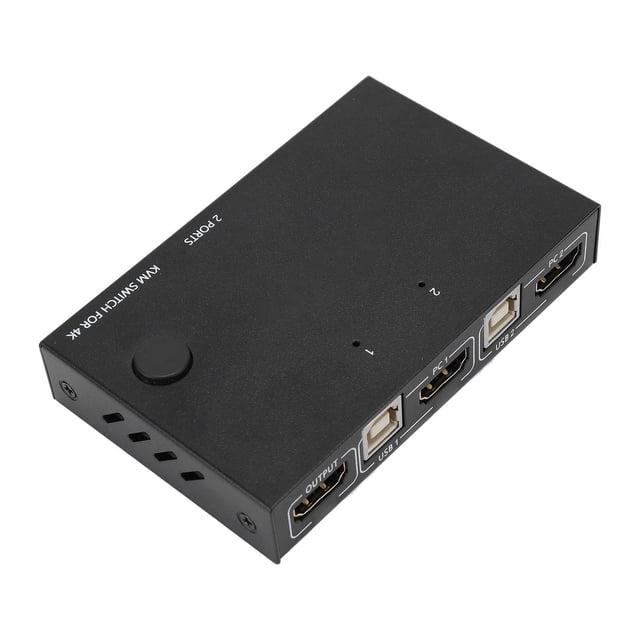 Switch USB KVM, Interfaz Multimedia de Compatibilidad Fuerte HD Interfaz KVM Switch Eficiente para El Mouse del Teclado