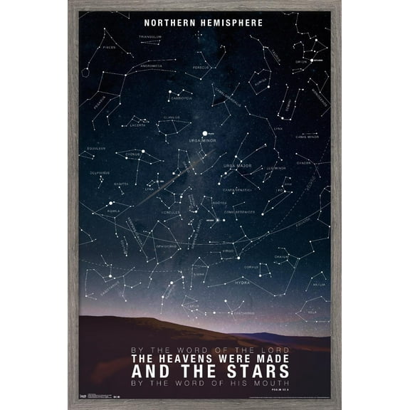 The Stars Wall Poster, 22.375" x 34", Framed