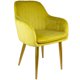 thumbnail image 4 of Sillones Comedor Eames Sillon TapizadoTerciopelo Rack & Pack Mostaza Terciopelo Sala Habitación, 4 of 5