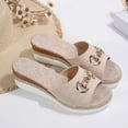 thumbnail image 3 of SACFOF Women's Orthopedic Platform Wedge Sandals with Ankle Strap Summer Dressy 2026 Boho Espadrille Sandals for Beach Travel, 3 of 6