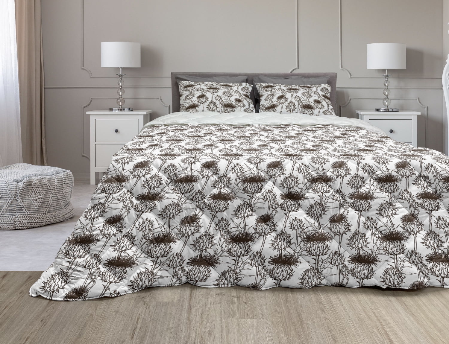 Thistle Comforter & Sham Bedding Set, National Scottish Thistle