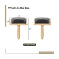 thumbnail image 2 of 2 Pcs Wool Carders 6.1inchx4.8inch Hand Carders For Wool Craft Wool Felt Mixing Tool Pet Slicker Brush, 2 of 5