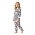 thumbnail image 5 of Halloween Family Pajamas Set Long Sleeve Crew Neck, Soft Matching Halloween Pajamas with Ghost Beanie Print, Cozy Family Halloween Pajama Set Sleepwear, 5 of 7