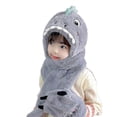 thumbnail image 4 of BeigeWinter Niños Bufanda Sombrero Gorro de dinosaurio para niños Niñas Beanie Niños Lindos accesorios para la cabeza Fancy Trendy 3 a 9 años de edad, 4 of 4