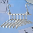 thumbnail image 2 of MasteelfCA 1PC Multi-functional Clothes Rack Foldable Clothes Hangers Telescopic Clothing Storage Hanger Household Wardrobe Storage Hanger for Home Hotel (Grey), 2 of 8