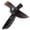Outdoor Knife 240, variant on Plys 9.2 inch Full Tang Fix Blade Knife, Drop Point Blade Hunting with Leather Sheath for Outdoor Camping Sports Black