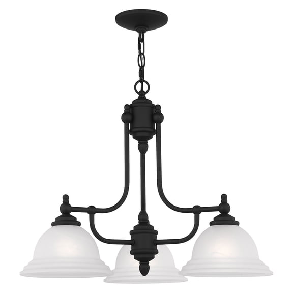 Livex Lighting North Port Chandelier in Black