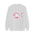 thumbnail image 3 of Qiopertar Chandail en Molleton à Manches Longues Col Rond Motif Amour pour Femmes Offres de la Semaine Liquidation à Moins de 5$ jusqu'à 90 % de Réduction, 3 of 4