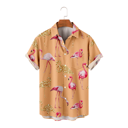 

Adult Anime Button Down Hawaiian Shirts with Pocket Funky Clothing Apparel Sizes Kids-Adult Unisex