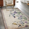 thumbnail image 2 of Spring Flowers Area Rugs 3'x5', Small Throw Rugs for Living Room Bedroom, Vintage Floral Leaves Birds Pastoral Botanical Indoor Outdoor Rug Non-Slip Low Pile Carpet Runner Reversible Floor Mats, 2 of 8