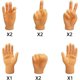 thumbnail image 2 of Juego de 10 manos pequeñas JAMW para niños relleno de Calcetines, 2 of 5