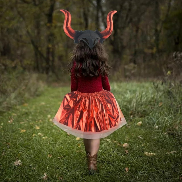 Halloween Devil Ensemble de Costume Jeu Imaginatif Déguisement Devil Serre-Tête Rouge