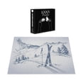 thumbnail image 5 of Ambesonne Winter Jigsaw Puzzle, Ski Sport Mountain View, Heirloom-Quality Fun Activity for Family Durable Cardboard, 1000 pcs, Blue White, 5 of 5