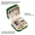 thumbnail image 2 of St. Patrick's Day Travel Portable Square Jewelry Box Organizer for Girls and Women with Ring Earring Necklace Bracelet Storage Display Case Holder, 2 of 6