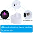 thumbnail image 4 of Unique Bargains Bougies LED en Forme de Cœur Sans Flamme, Lumière de Thé LED Rose avec Pétales de Rose Rouges Artificiels, Lot de 24, 4 of 7