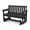 Black, variant on SERWALL Outdoor Glider Bench 2 Person, HDPE Material Weather-Resistant Rocking Chair Swings for Patio Porch Garden, Black